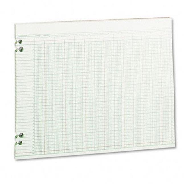 Wilson Jones G3024 Accounting Sheets  24 Columns  11 x 14  100 Loose Sheets Pack  GN