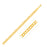 3.6 mm 14k Yellow Gold Solid Curb Chain - Size 22 in.