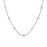 14k White Gold CZ by the Yard Long Links - Size 16 in.