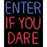 Enter If You Dare Light Glo Halloween Decoration