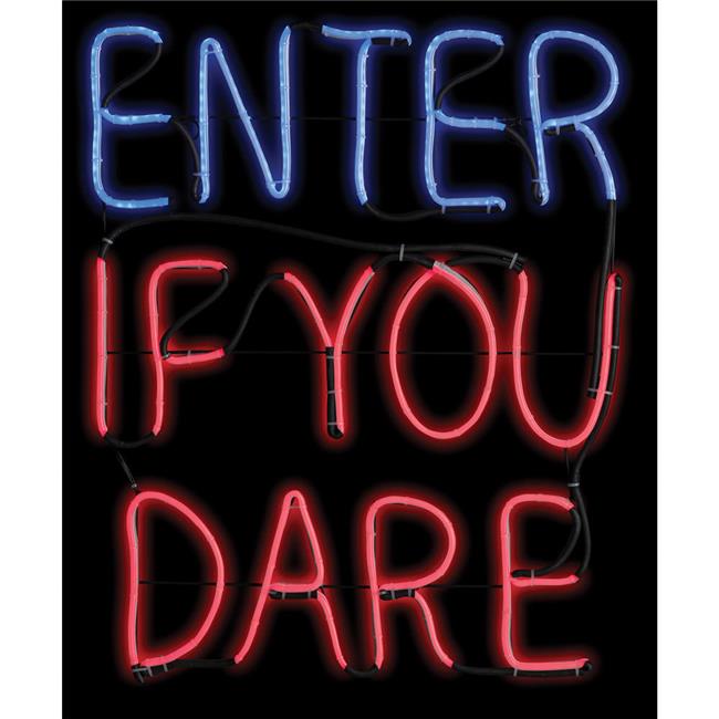 Enter If You Dare Light Glo Halloween Decoration