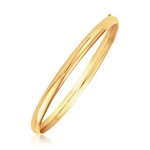 Classic Bangle in 14k Yellow Gold - 5 mm - Size 8 in.