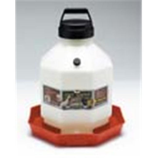 Miller Poultry Fountain Waterer White Red 3 Gallon - PPF-3