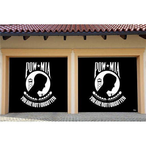 My Door Decor 285903PATR-014 7 x 8 ft. Pow Prisoner of War Patriotic Door Mural Sign Car Garage Banner Decor&#44; Multi Color