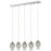 Nabul Island Billiard Pendant&#44; Chrome Frame - 5 x 60W Bulbs