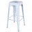 30 in. AmeriHome Loft Metal Bar Stool&#44; White