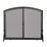 Uniflame S-1064 Single Panel Black Wrought Iron Screen With Doors- Large