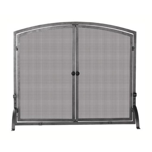 Uniflame S-1146 Single Panel Olde World Iron Screen With Doors - Medium