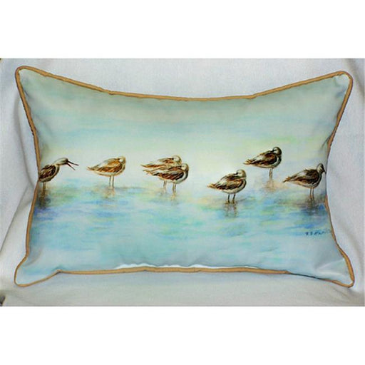 Betsy Drake HJ024 Avocets Art Only Pillow 15&quot;x22&quot;