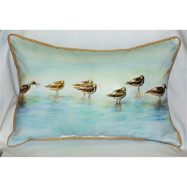 Betsy Drake HJ024 Avocets Art Only Pillow 15&quot;x22&quot;