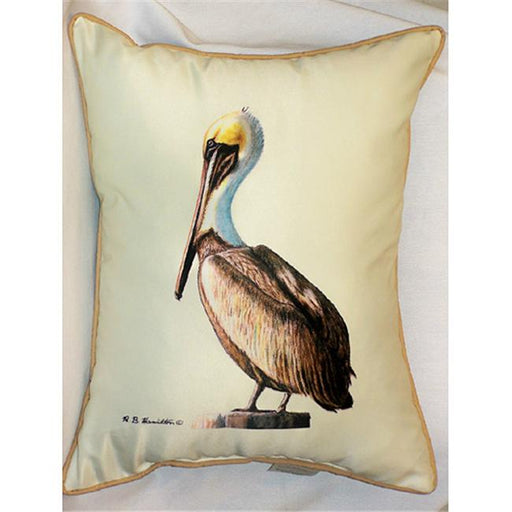 Betsy Drake HJ035 Pelican Art Only Pillow 15&quot;x22&quot;
