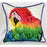Betsy Drake HJ291 Parrot Head Art Only Pillow 18&quot;x18&quot;