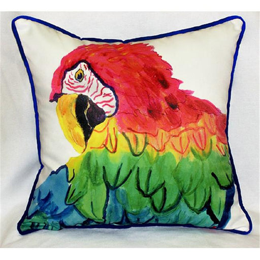 Betsy Drake HJ291 Parrot Head Art Only Pillow 18&quot;x18&quot;