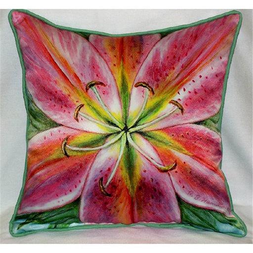 Betsy Drake HJ701 Pink Lily Art Only Pillow 18&quot;x18&quot;