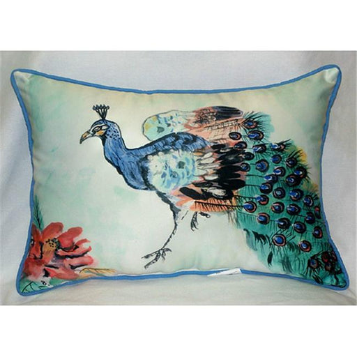 Betsy Drake HJ924 Betsy&apos;s Peacock Art Only Pillow 15&quot;x22&quot;