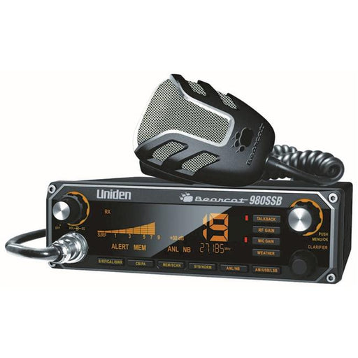 40 Channel Sideband CB Radio with 7 Color Option LCD Display&#44; Talk-Back&#44; Noaa Weather & Noise Canceling Microphone