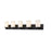 Z Lite 485-5V-MB 39 in. Soledad 5 Light Matte Black Vanity Light