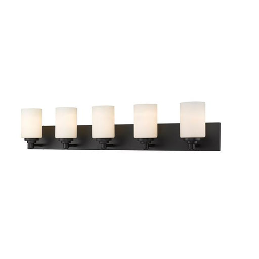 Z Lite 485-5V-MB 39 in. Soledad 5 Light Matte Black Vanity Light