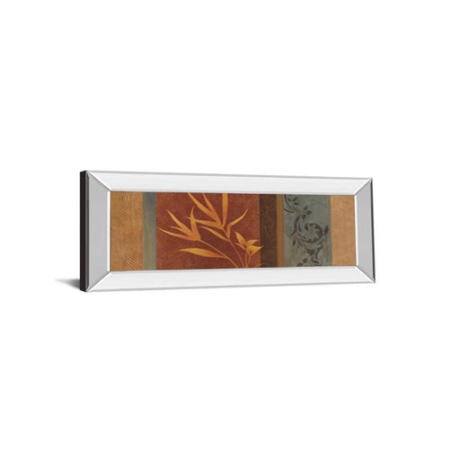 Classy Art 1274MF 18 x 42 in. Leaf Silhouette I by Jordan Grey Mirror Framed Print Wall Art