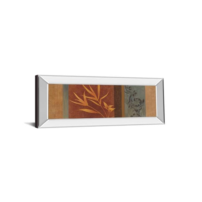 Classy Art 1274MF 18 x 42 in. Leaf Silhouette I by Jordan Grey Mirror Framed Print Wall Art