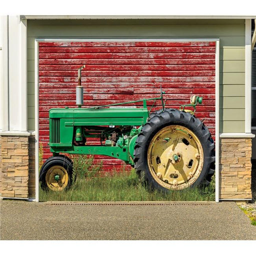 My Door Decor 285903NATR-007 7 x 8 ft. Tractor Nature Door Mural Sign Car Garage Banner Decor&#44; Multi Color