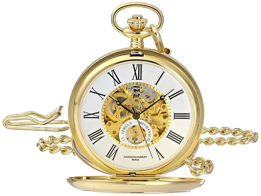 Double Cover Mechanical Pocket Watch