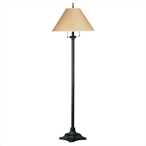 60 W X 2 Pull Chain Floor Lamp&#44; Rust Finish