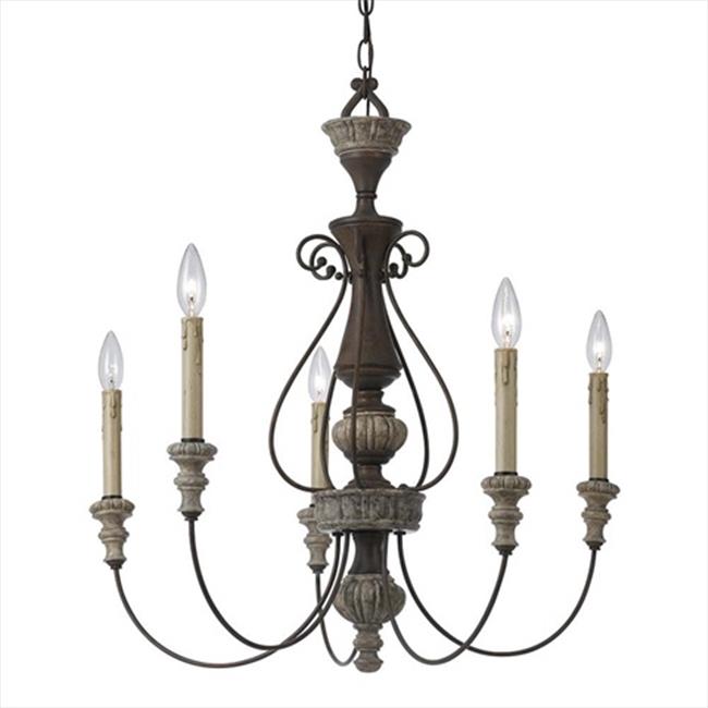 Cal Lighting FX-3535-5 5 LTG Williams Metal Chandelier