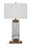 Bassett Mirror Marra Table Lamp With Brushed Brass And White Finish L3691T