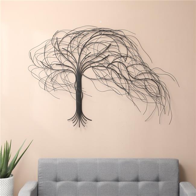 Luxen Home WHA779 Metal Windy Tree Wall Decor