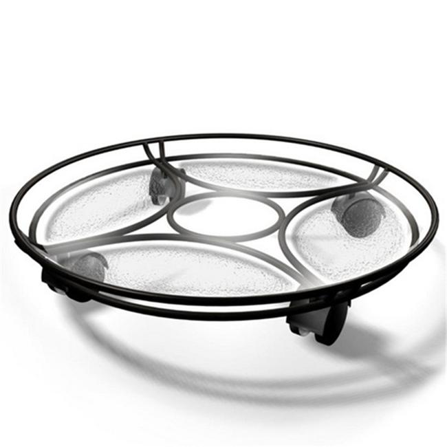 Plastec PLICD214BK Plastec Delray Saucer Caddy  14-Inches  Black