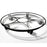 Plastec PLICD217BK Plastec Delray Saucer Caddy  17-Inches  Black