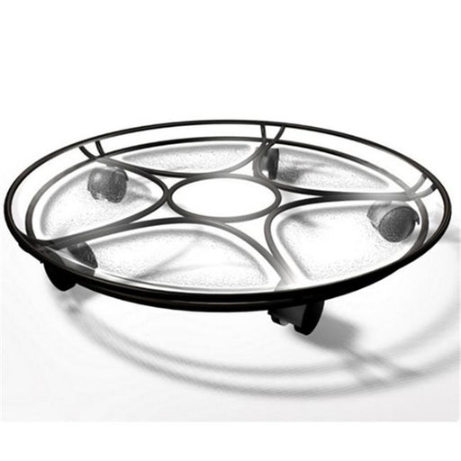Plastec PLICD217BK Plastec Delray Saucer Caddy  17-Inches  Black