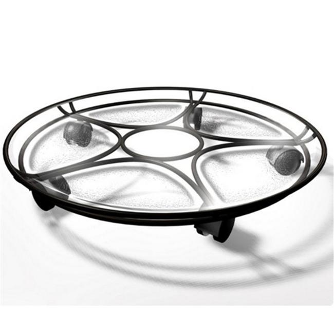 Plastec PLICD217BK Plastec Delray Saucer Caddy  17-Inches  Black