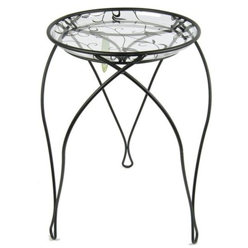 Plastec PLIPS303BK Plastec The Elegance Plant Stand  21-Inches  Black