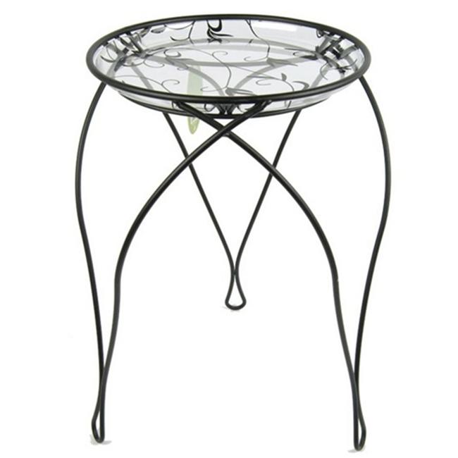 Plastec PLIPS303BK Plastec The Elegance Plant Stand  21-Inches  Black