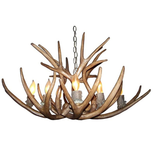 CDN Antler Design UNSFM4x4 29-30 in. Reproduction Antler Chandelier