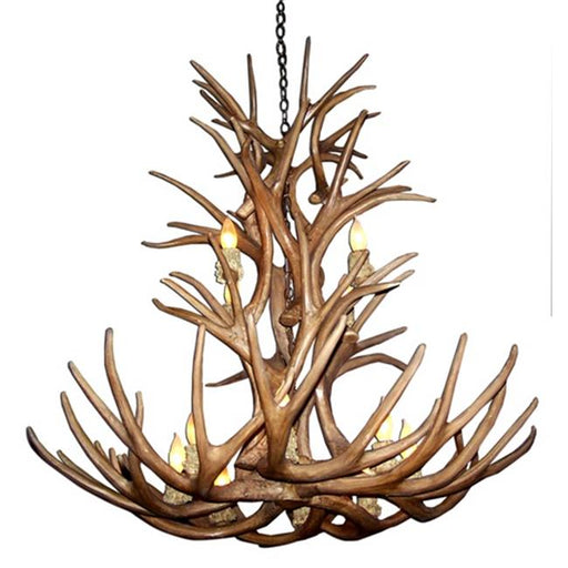 CDN Antler Design UNSFMDCA-L 27-30 in. Reproduction Antler Chandelier&#44; Large