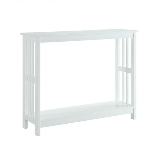 Console Table&#44; White - 39.5 x 11.75 x 31.5 in.