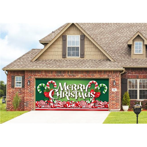 My Door Decor 285905XMAS-004 7 x16 ft. Christmas Candy Outdoor Christmas Holiday Door Banner Decor&#44; Multi Color