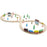 35 Pieces Wooden Train Set with Plastic StorageTub