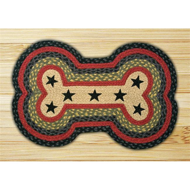 Earth Rugs 63-P238DBS Stars Dog Bone