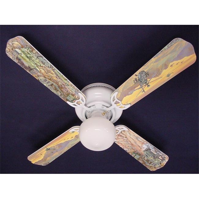 Ceiling Fan Designers 42FAN-KIDS-ATMH Army Tanks Military Helicopter Ceiling Fan 42 in.