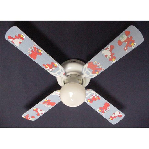 Ceiling Fan Designers 42FAN-NURS-SSBNE Sesame Street Baby Nursery Elmo Ceiling Fan 42 in.
