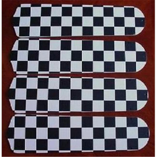 Ceiling Fan Designers 42SET-KIDS-KCF Checkered Flag 42 in. Ceiling Fan Blades Only