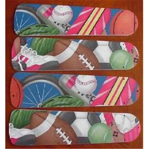 Ceiling Fan Designers 42SET-KIDS-SSS General Sports 42 in. Ceiling Fan Blades Only