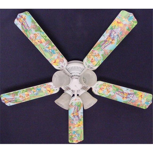 Ceiling Fan Designers 52FAN-DIS-WPPET Winnie Pooh Piglet Eeyore Tigger Ceiling Fan 52 in.