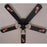 Ceiling Fan Designers 52FAN-KIDS-FSB Flaming Soccer Balls Ceiling Fan 52 in.