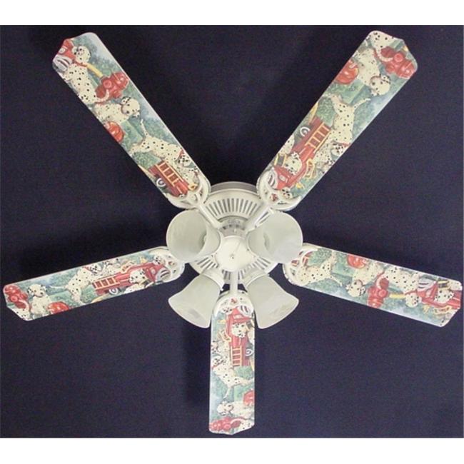Ceiling Fan Designers 52FAN-KIDS-KDFT Dalmations Fire Truck no.1 Ceiling Fan 52 in.