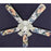 Ceiling Fan Designers 52FAN-KIDS-SFBS Soccer Football Baseball Sports Ceiling Fan 52 in.